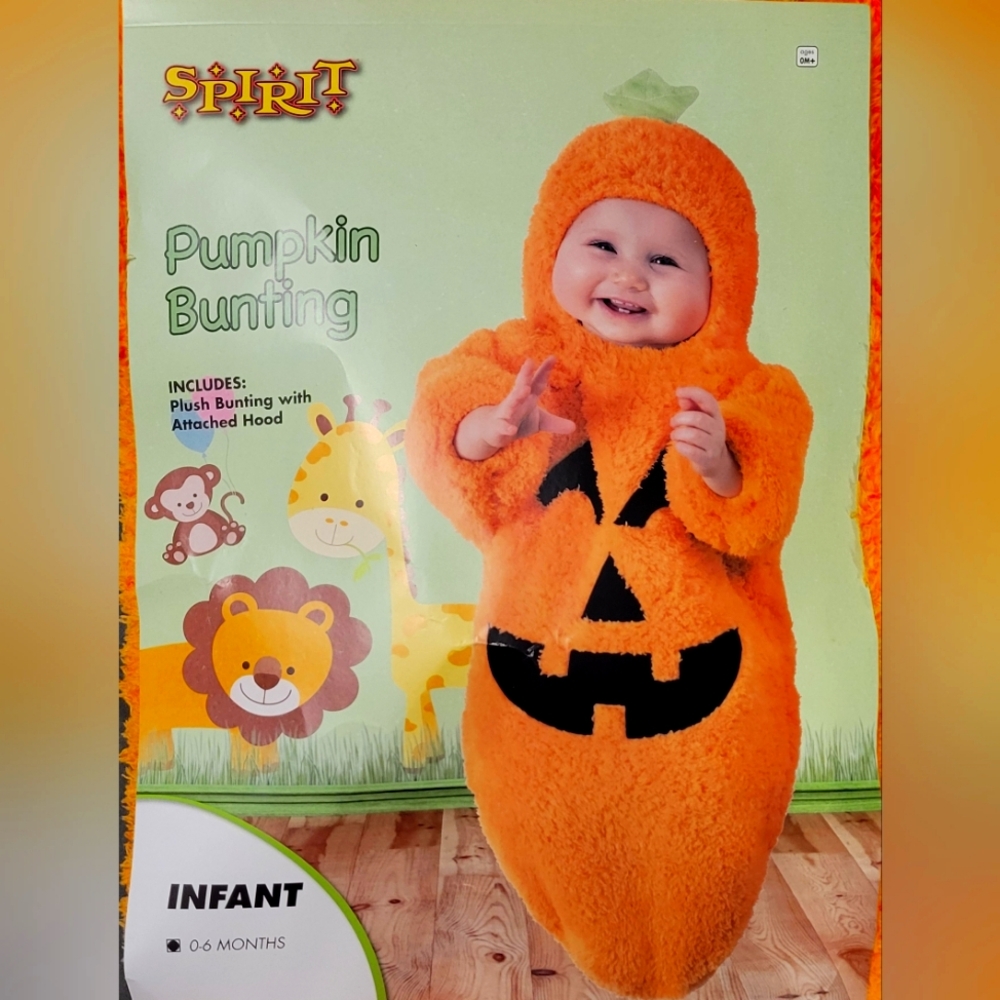 Spirit halloween infant pumpkin costume